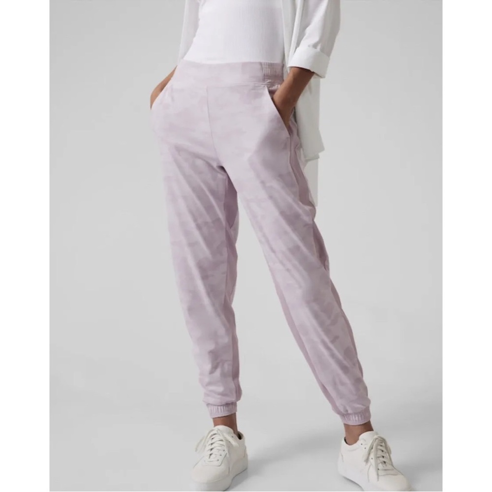 Athleta Light Lavender Camo Joggers
